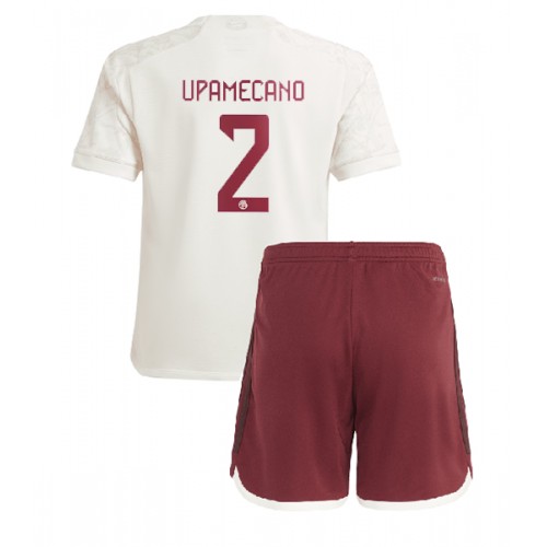 Bayern Munich Dayot Upamecano #2 Rezervni Dres za djecu 2023-24 Kratak Rukav (+ Kratke hlače)